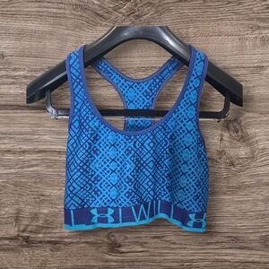 ⭐️Under Armour Blue Racerback Sports Bra Size Med